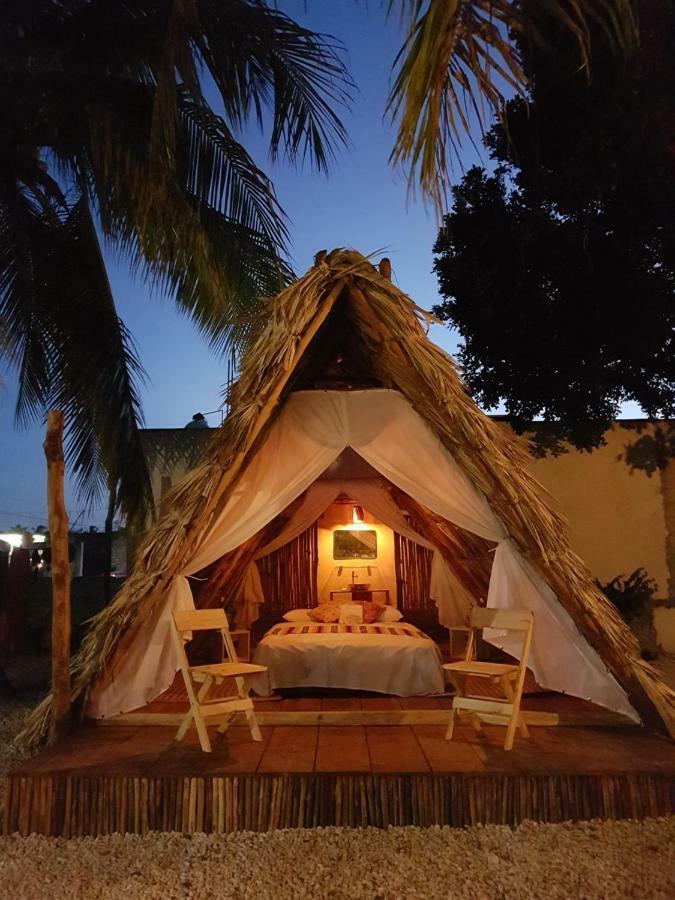 El Buho Bacalar Eco-Cabanas Hostal Kültér fotó